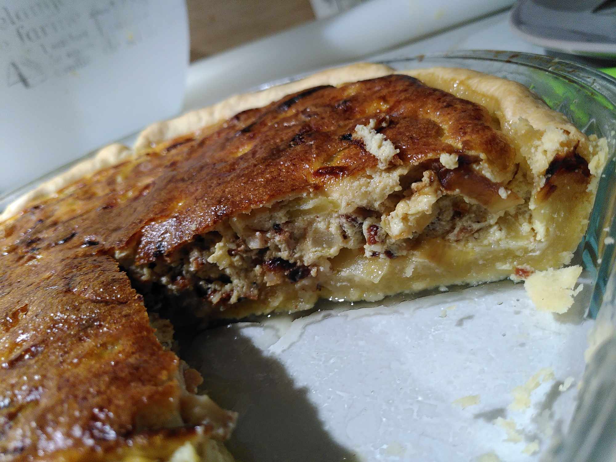 Quiche coupée